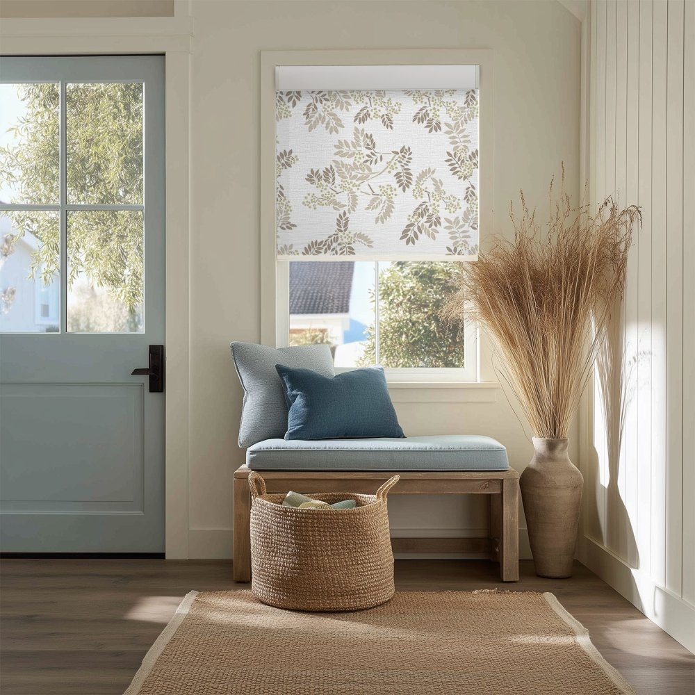 Farmhouse Custom Ash Print Semi - Blackout Roller Blinds - Deconovo US