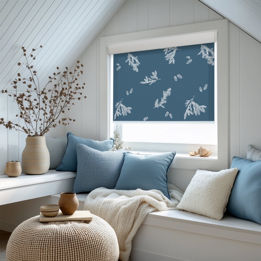 Farmhouse Forest Air Print Semi - Blackout Roller Blinds - Deconovo US