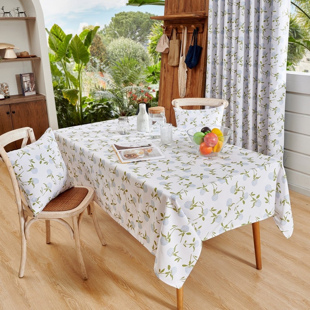 Farmhouse Happy Waterproof Tablecloth - Deconovo US