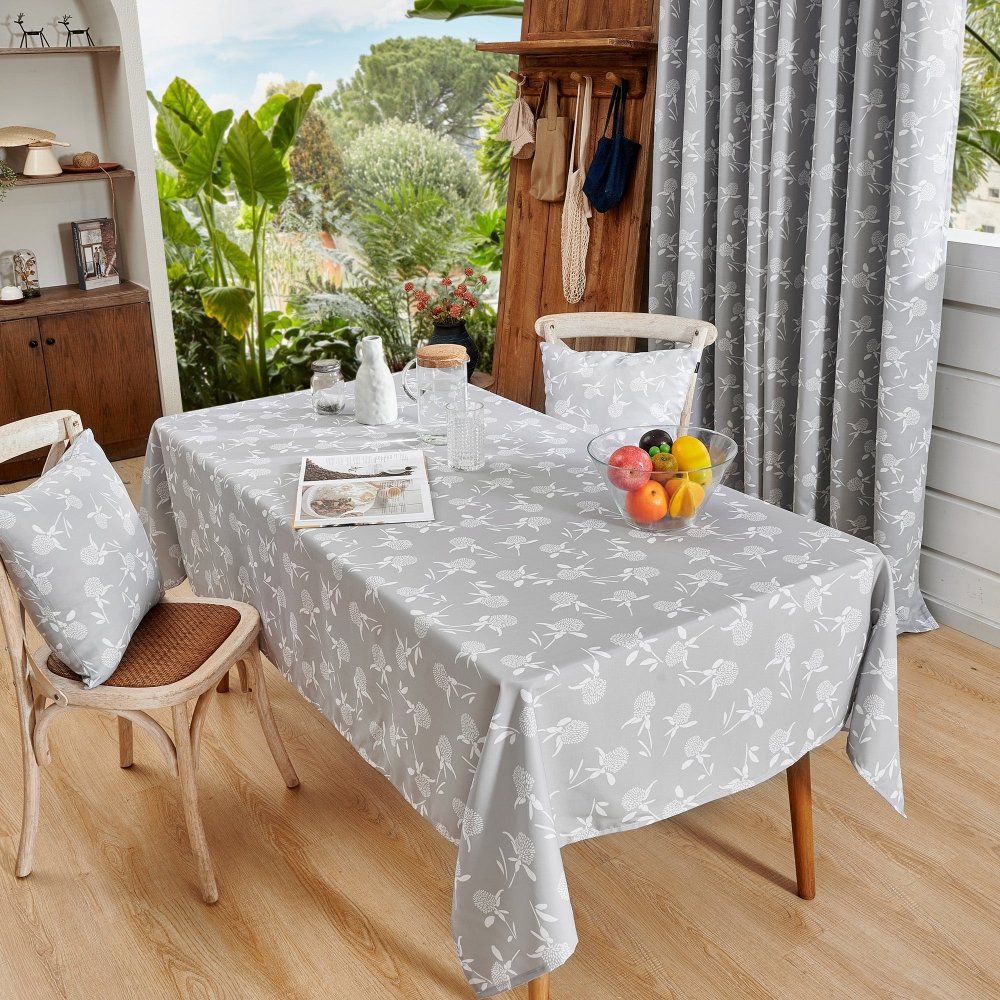 Farmhouse Happy Waterproof Tablecloth - Deconovo US