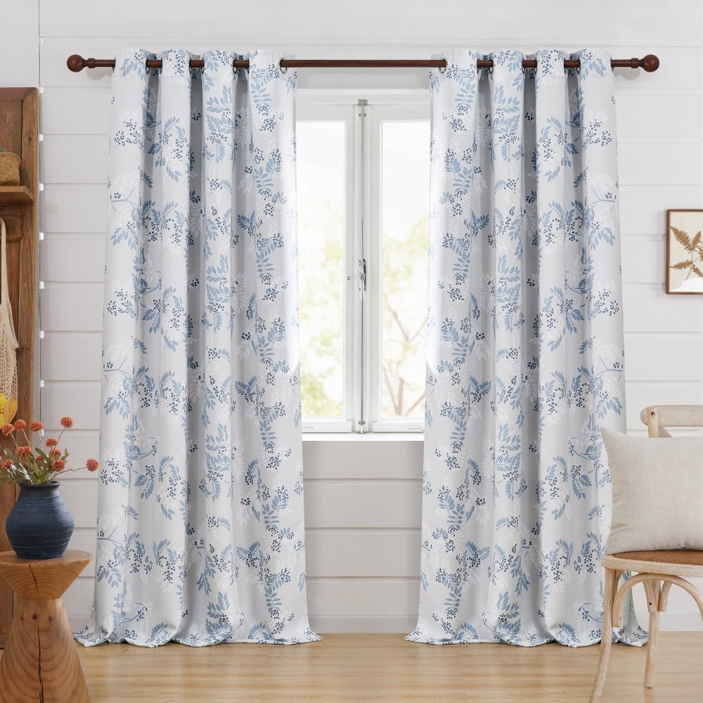 Farmhouse Mountain Ash Blackout Curtains - Deconovo US