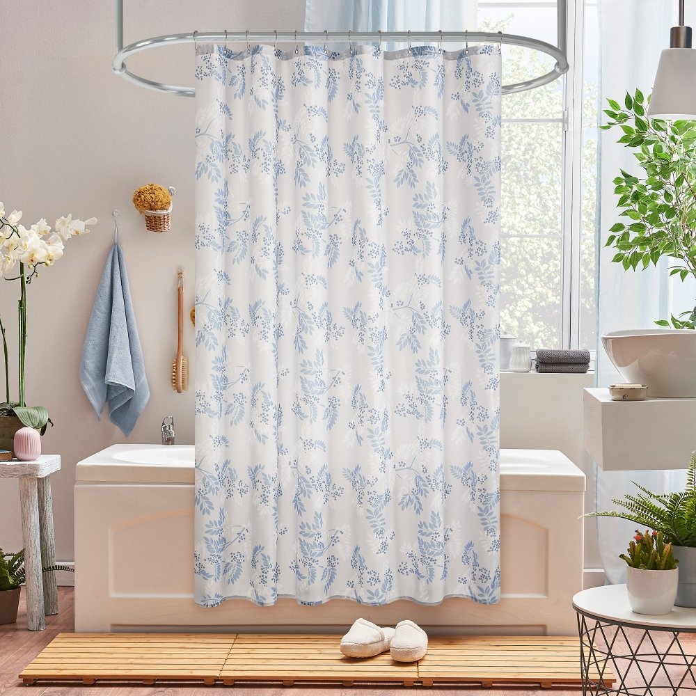 Farmhouse Mountain Ash Shower Curtains - Deconovo US