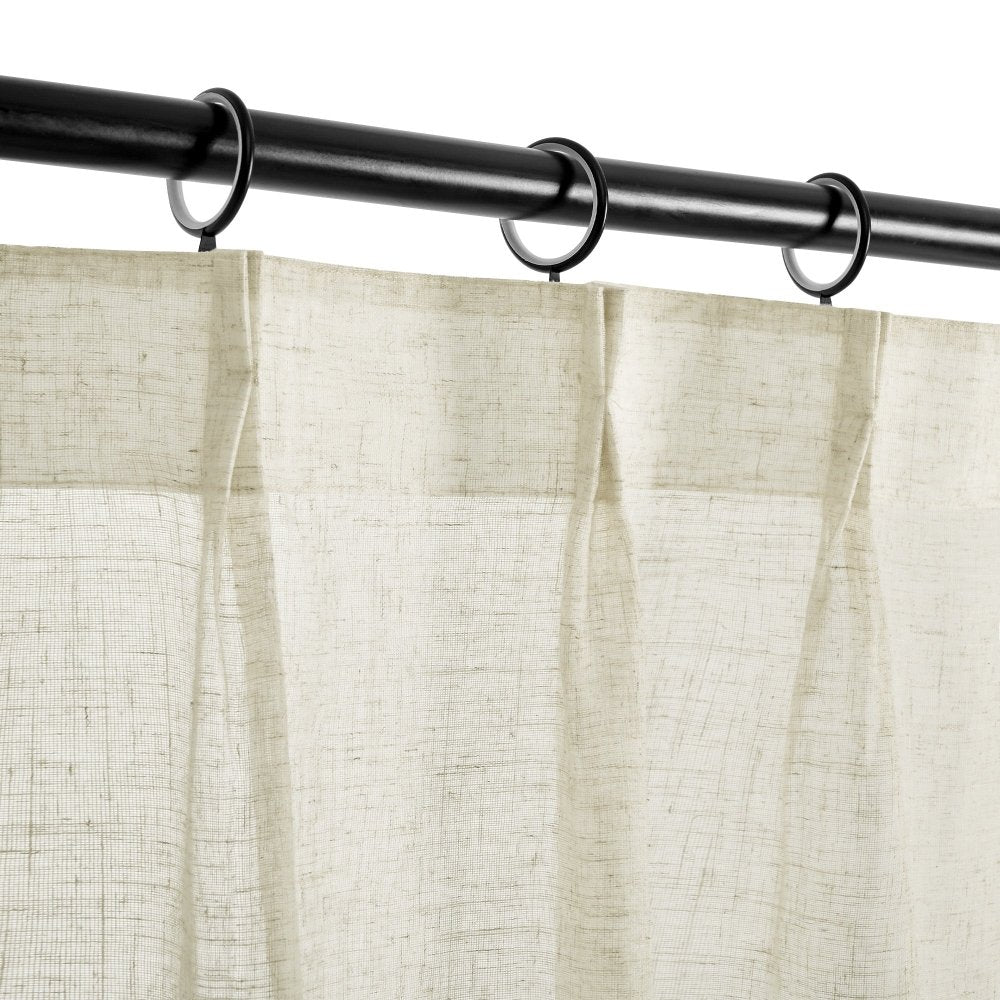 Florrie Custom Woven Linen Sheer Curtains - Deconovo US