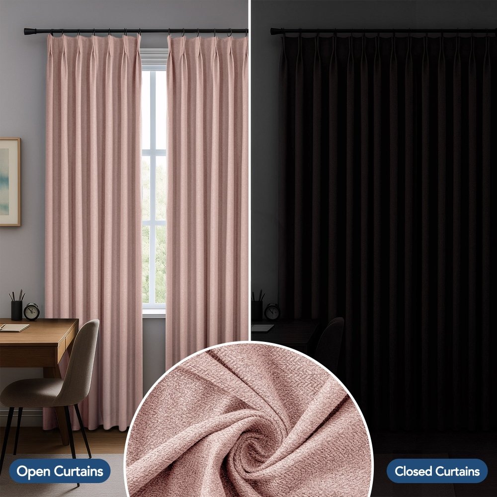 Heloise 100% Total Blackout Custom Curtains - Deconovo US