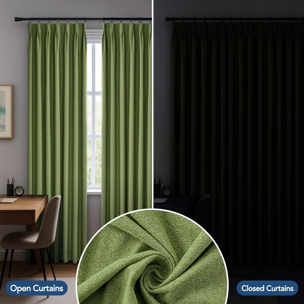 Heloise 100% Total Blackout Custom Curtains - Deconovo US