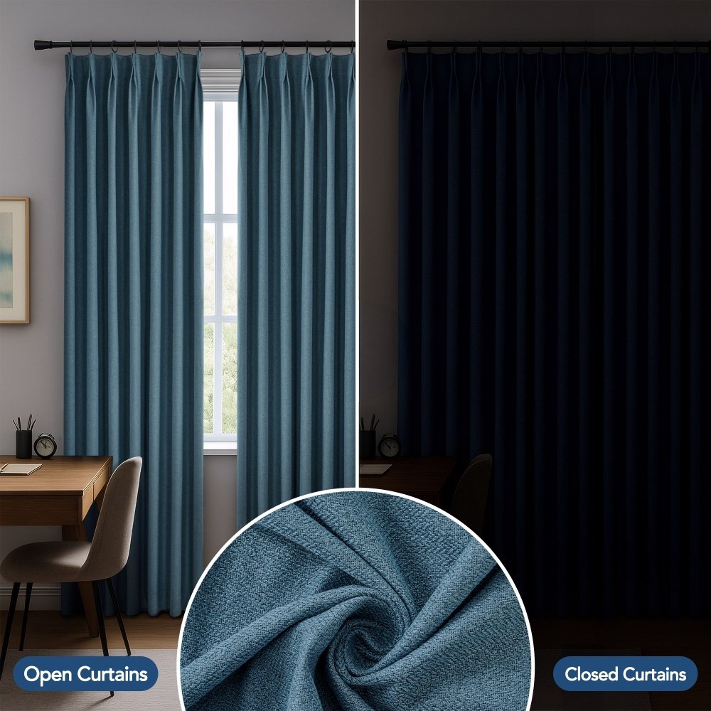 Heloise 100% Total Blackout Custom Curtains - Deconovo US