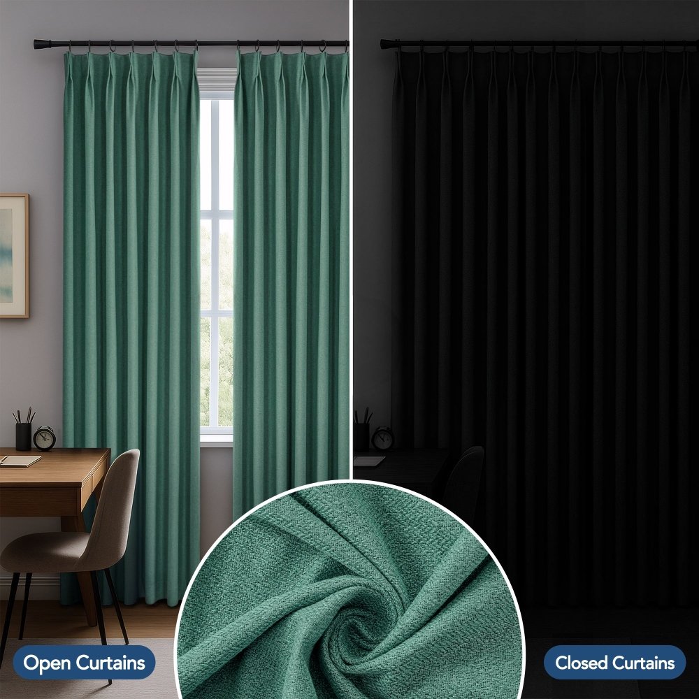 Heloise 100% Total Blackout Custom Curtains - Deconovo US