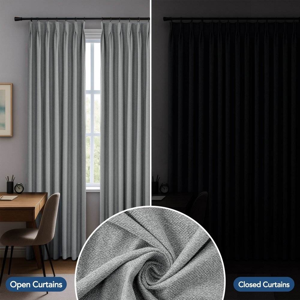 Heloise 100% Total Blackout Custom Curtains - Deconovo US