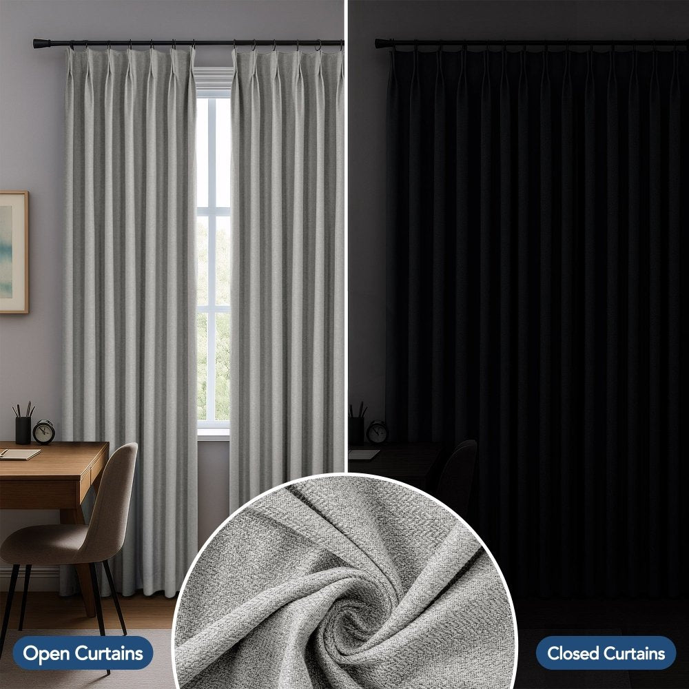 Heloise 100% Total Blackout Custom Curtains - Deconovo US