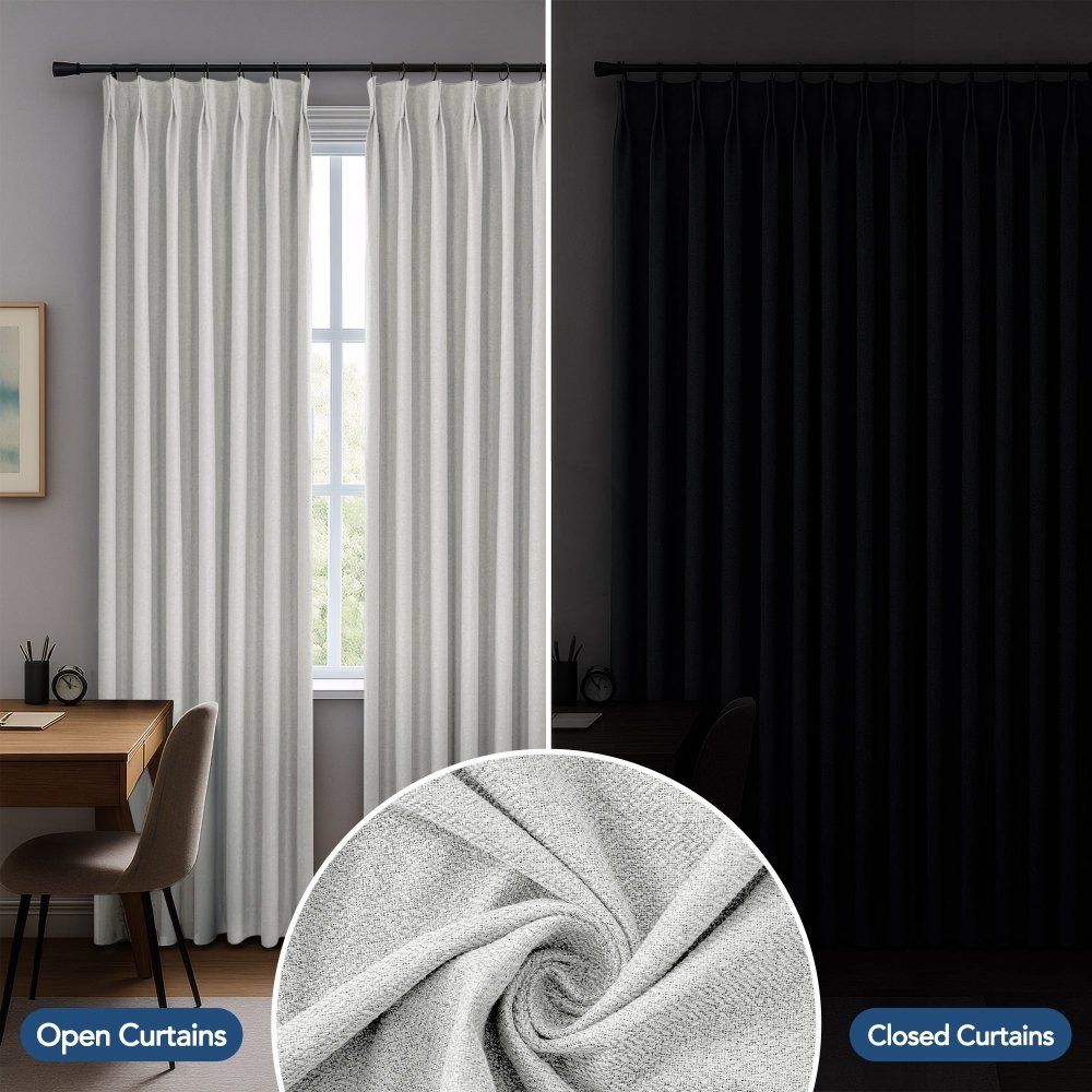 Heloise 100% Total Blackout Custom Curtains - Deconovo US