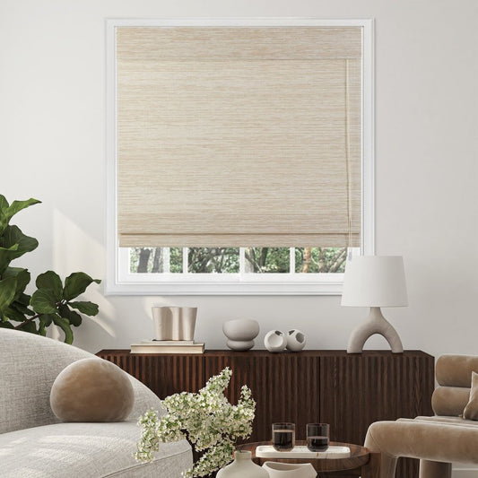 Irwin Custom Natural Paper Bamboo Woven Shades - Deconovo US