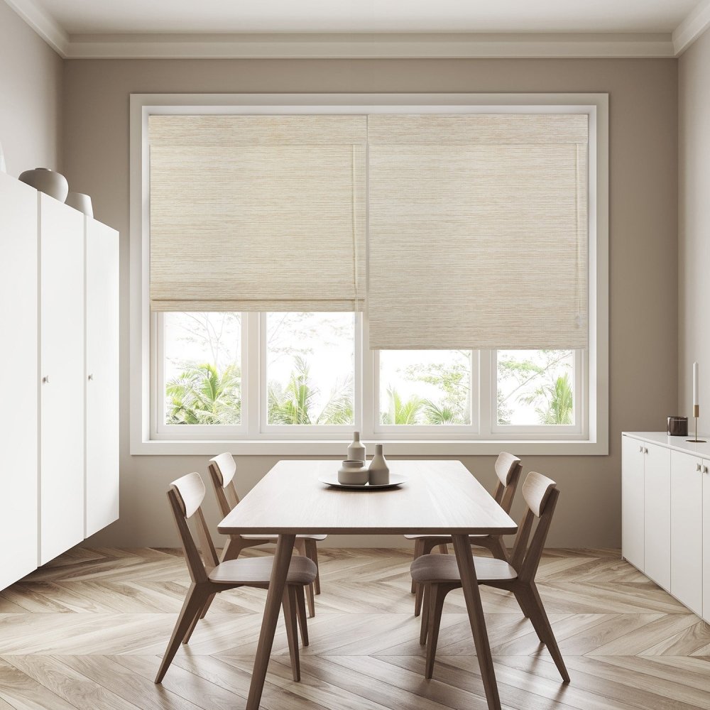 Irwin Custom Natural Paper Bamboo Woven Shades - Deconovo US