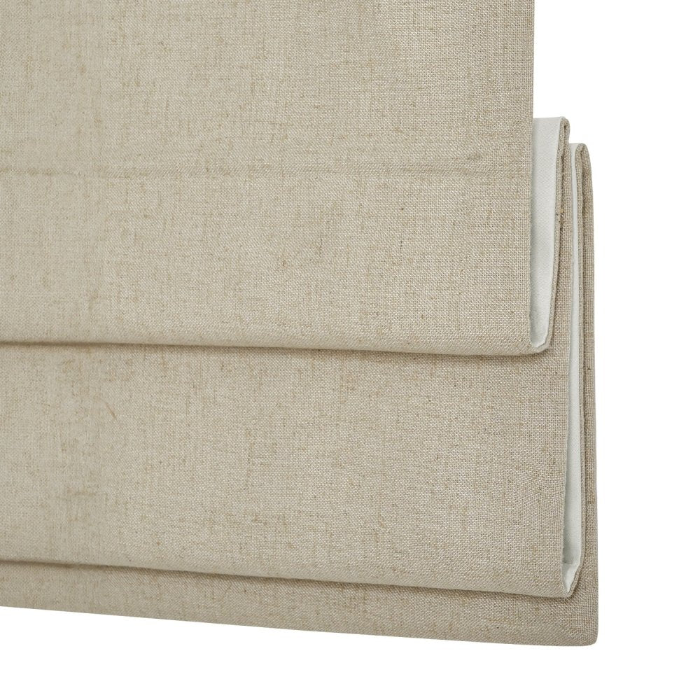 Lauretta Custom Linen Roman Shades Cordless - Deconovo US