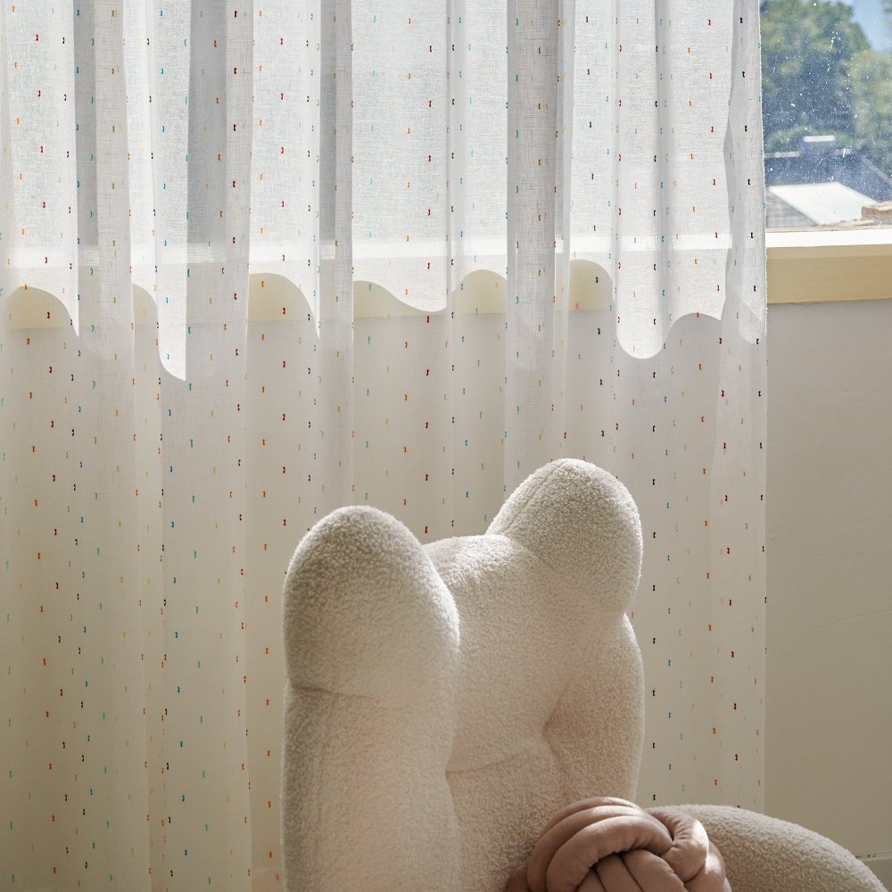 Lily Custom Whimsical Patterns Kids' Sheer Curtains - Deconovo US