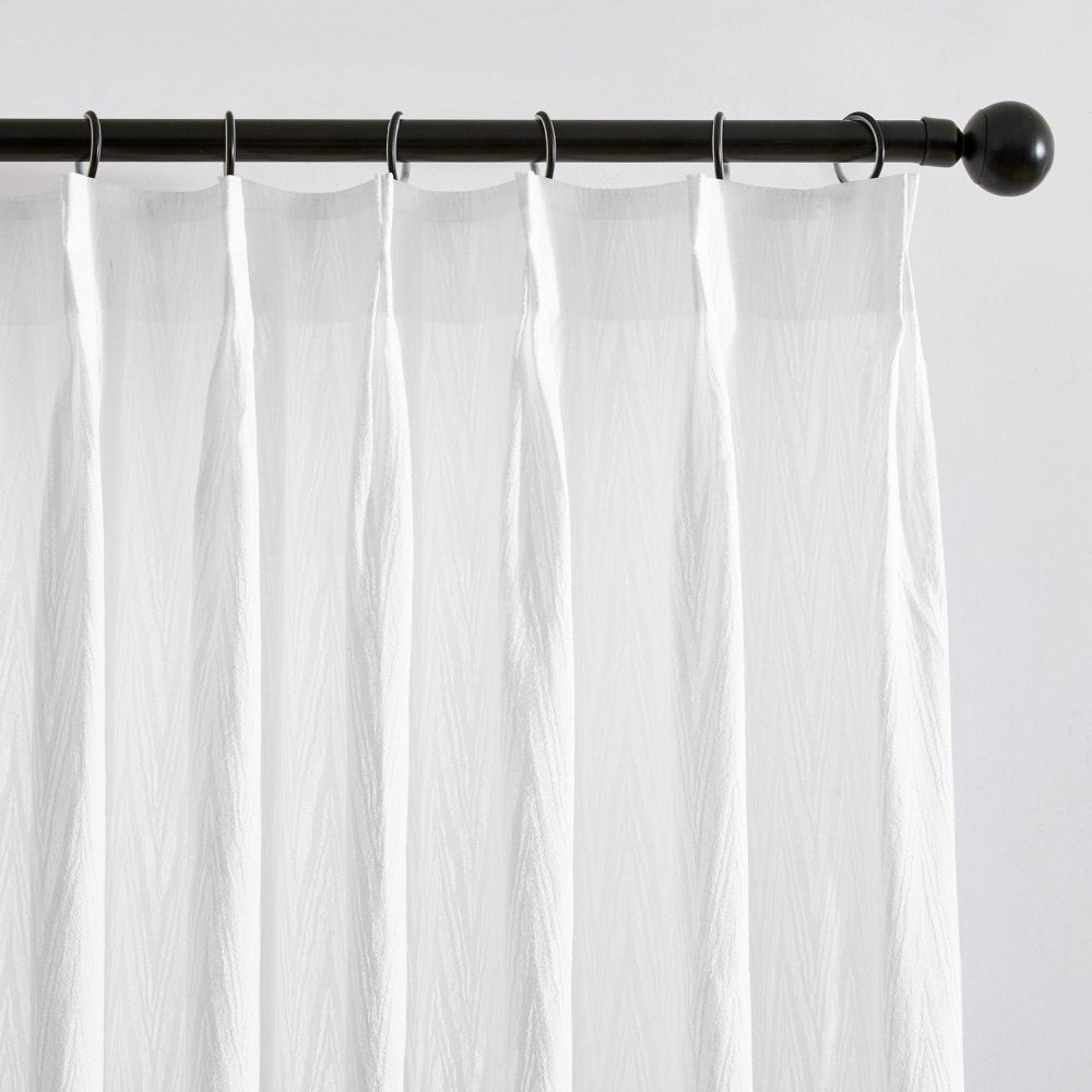 Mandy Wool - Blend Jacquard Sheer Curtains - Deconovo US