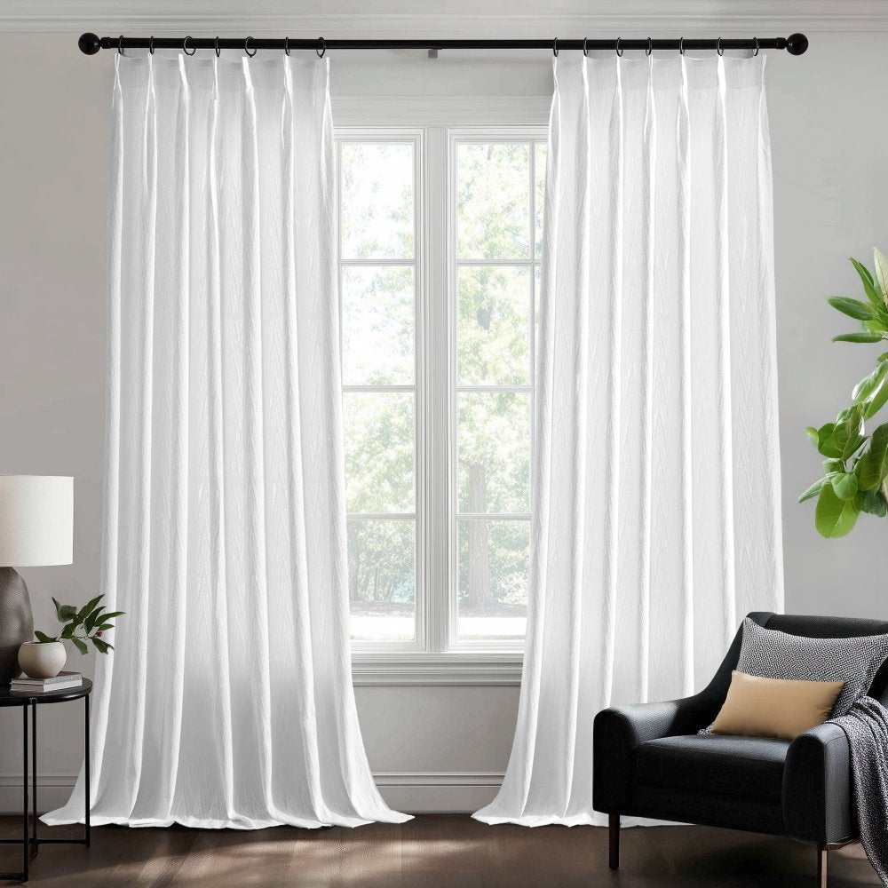 Mandy Wool - Blend Jacquard Sheer Curtains - Deconovo US
