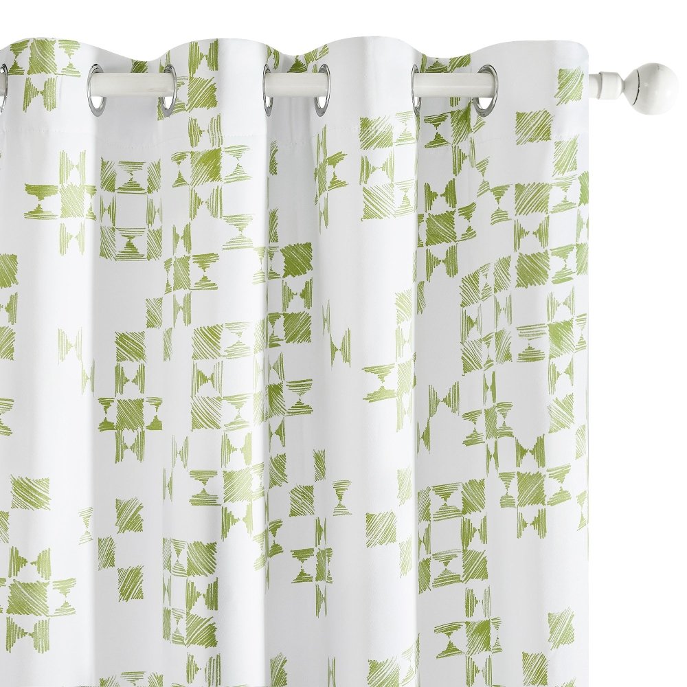 Modern Patchwork Blackout Curtains - Deconovo US