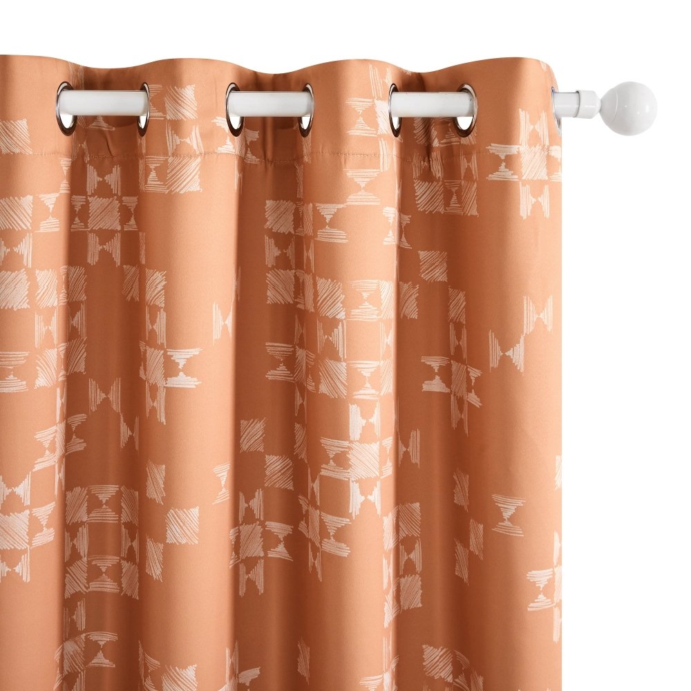 Modern Patchwork Blackout Curtains - Deconovo US