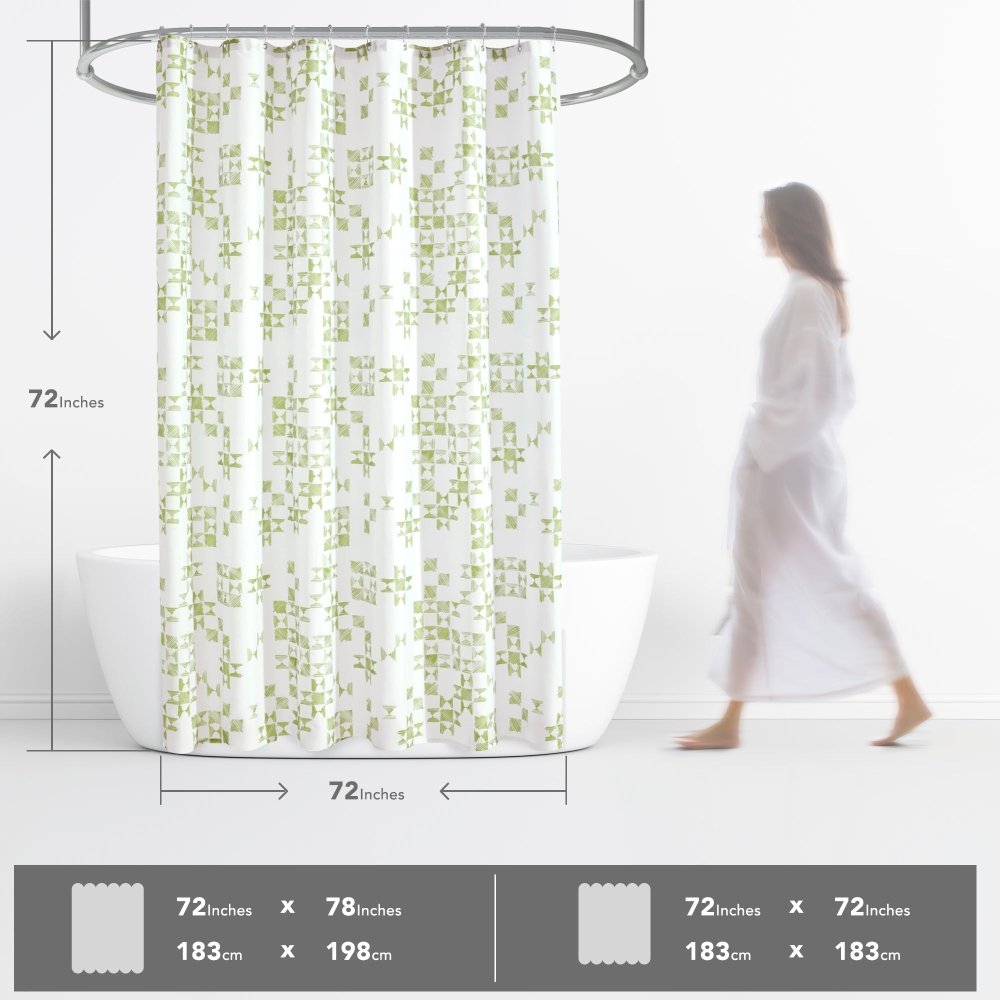 Modern Patchwork Shower Curtains - Deconovo US