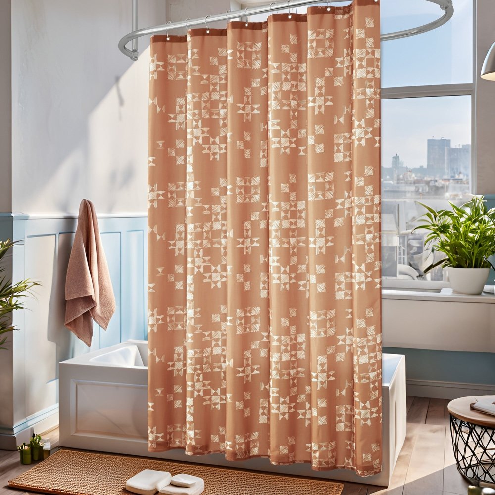 Modern Patchwork Shower Curtains - Deconovo US