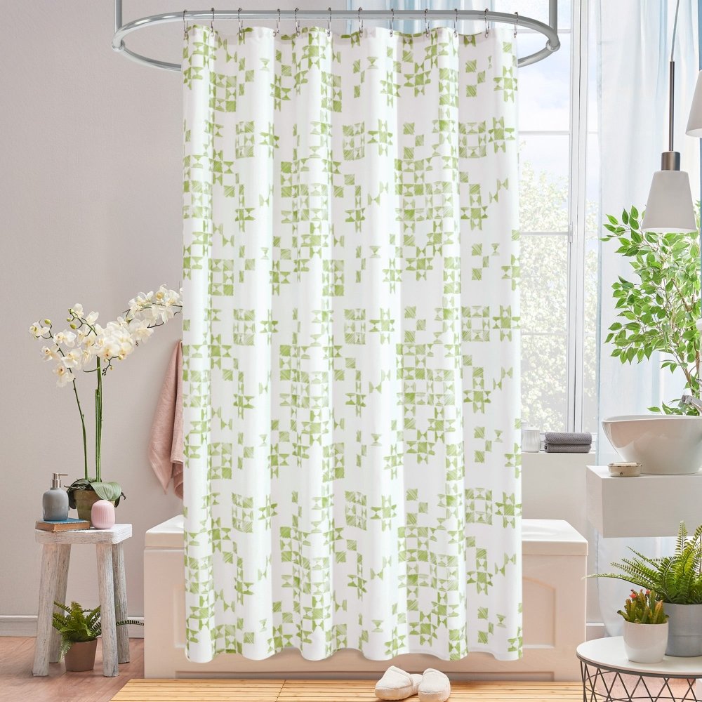 Modern Patchwork Shower Curtains - Deconovo US