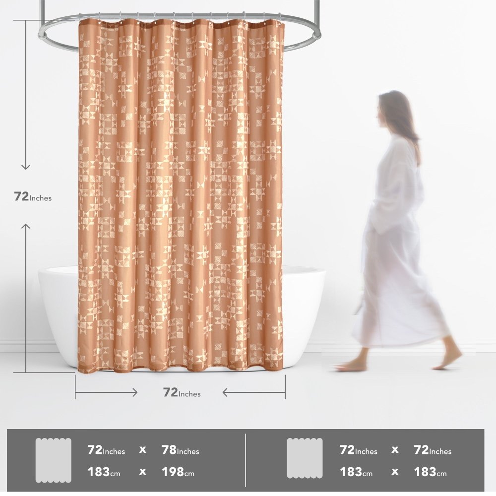 Modern Patchwork Shower Curtains - Deconovo US