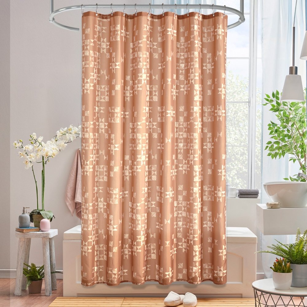 Modern Patchwork Shower Curtains - Deconovo US