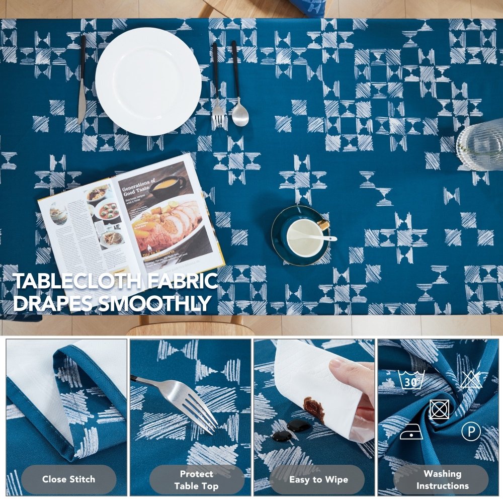 Modern Patchwork Tablecloth - Deconovo US