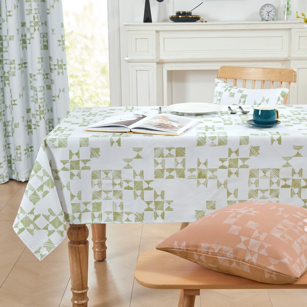 Modern Patchwork Tablecloth - Deconovo US