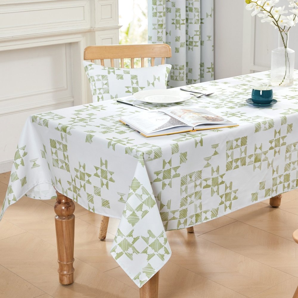 Modern Patchwork Tablecloth - Deconovo US