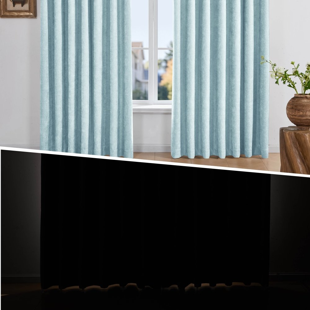 Nicolette 100% Total Blackout Custom Curtains - Deconovo US
