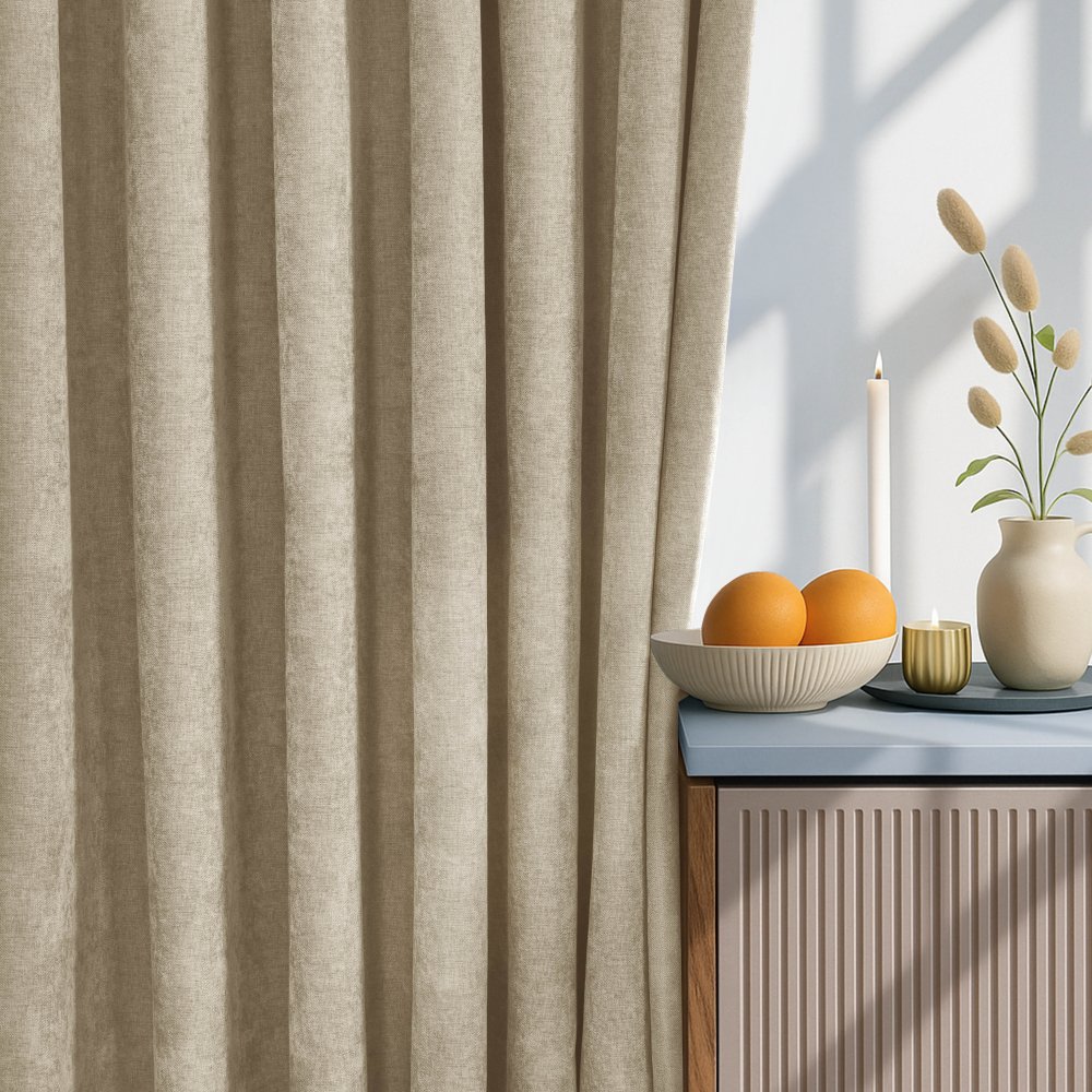 Nicolette 100% Total Blackout Custom Curtains - Deconovo US