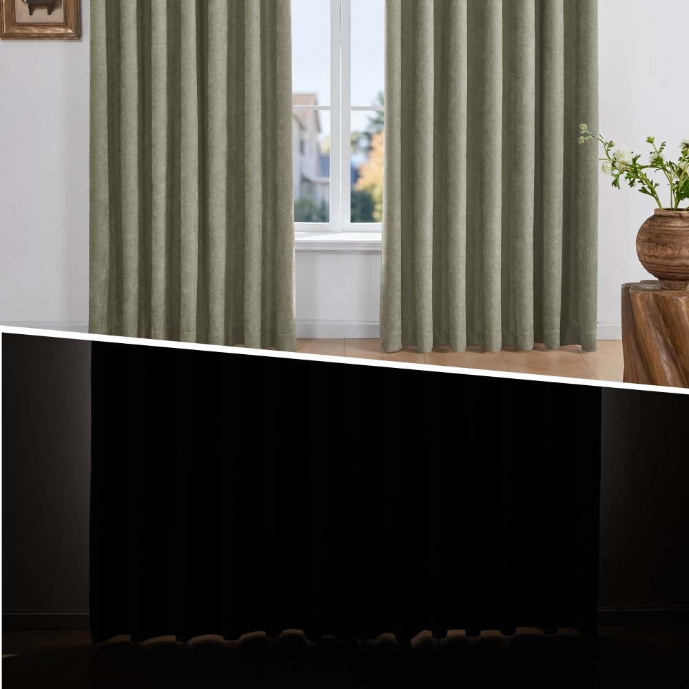 Nicolette 100% Total Blackout Custom Curtains - Deconovo US