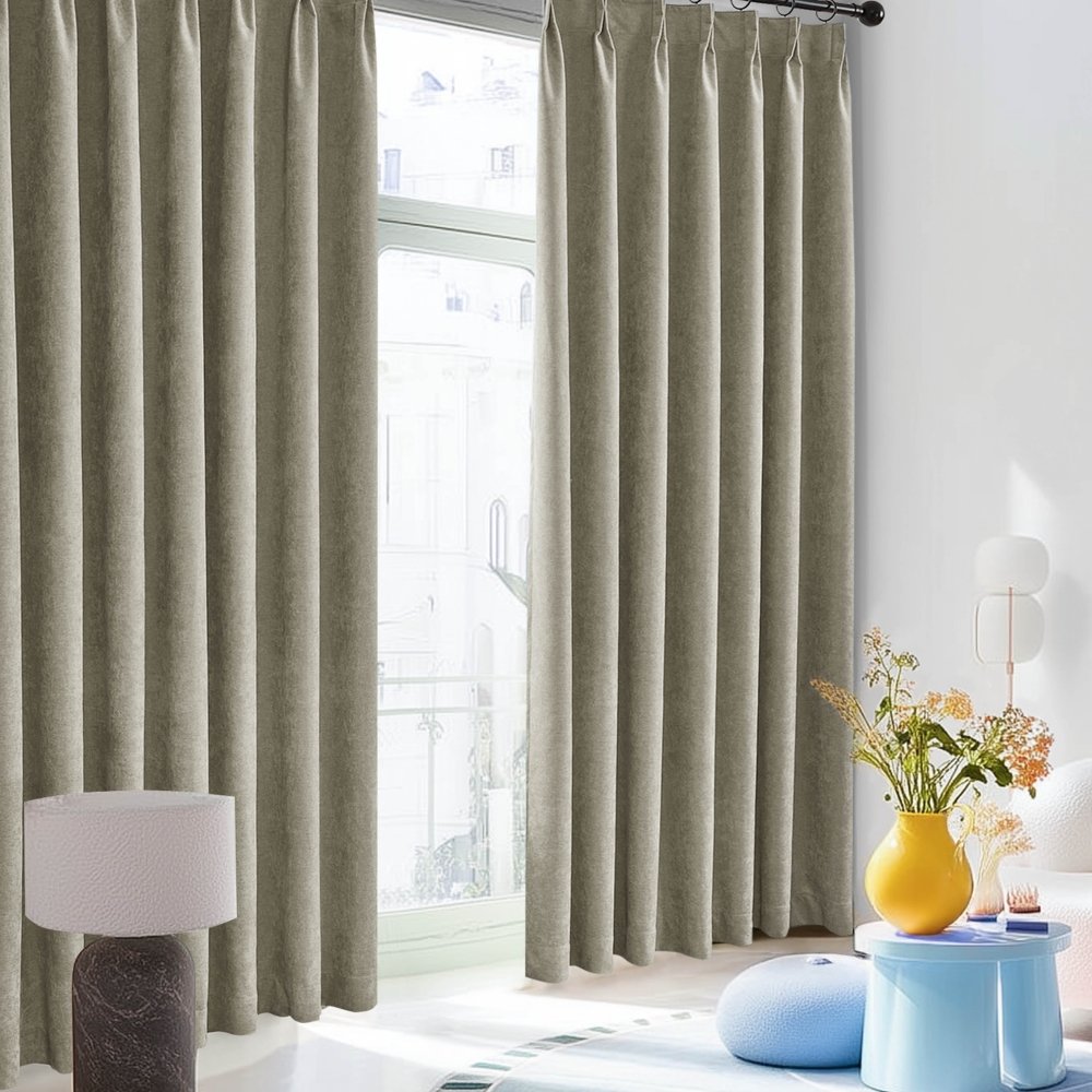 Nicolette 100% Total Blackout Custom Curtains - Deconovo US