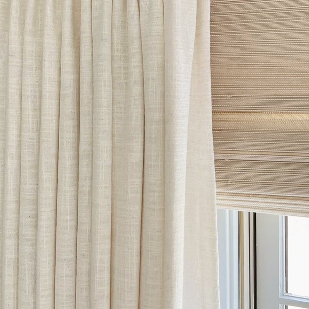 Olivia Custom Linen Blackout Curtains - Deconovo US