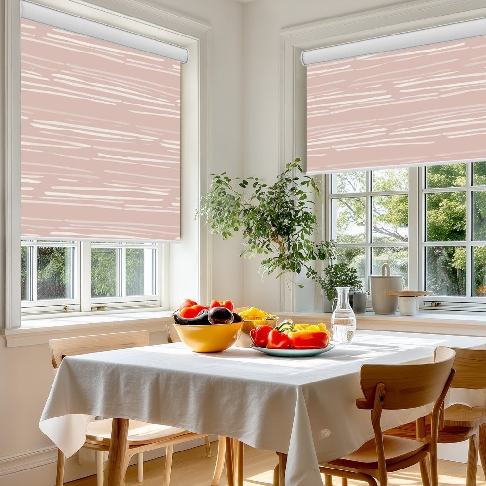 Pure Calm Water Print Full Blackout Roller Blinds - Deconovo US