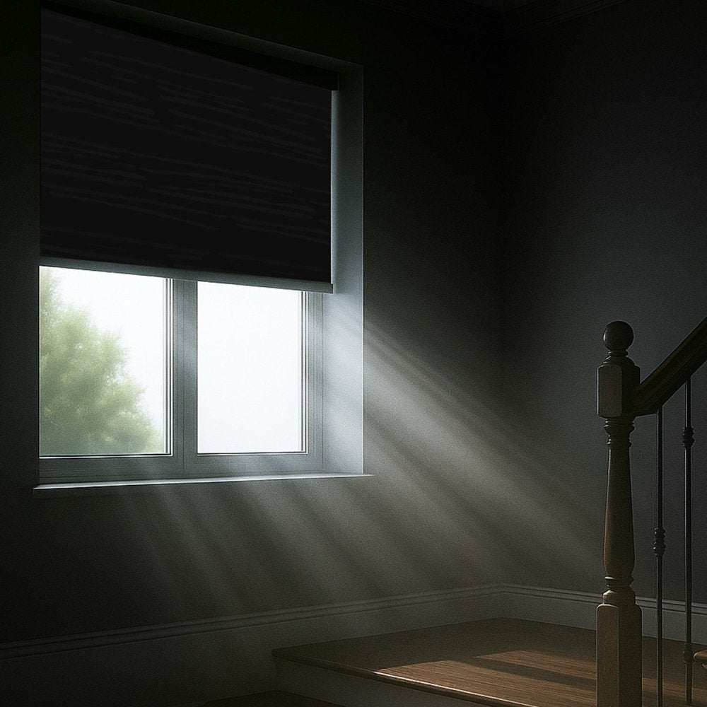 Pure Calm Water Print Full Blackout Roller Blinds - Deconovo US