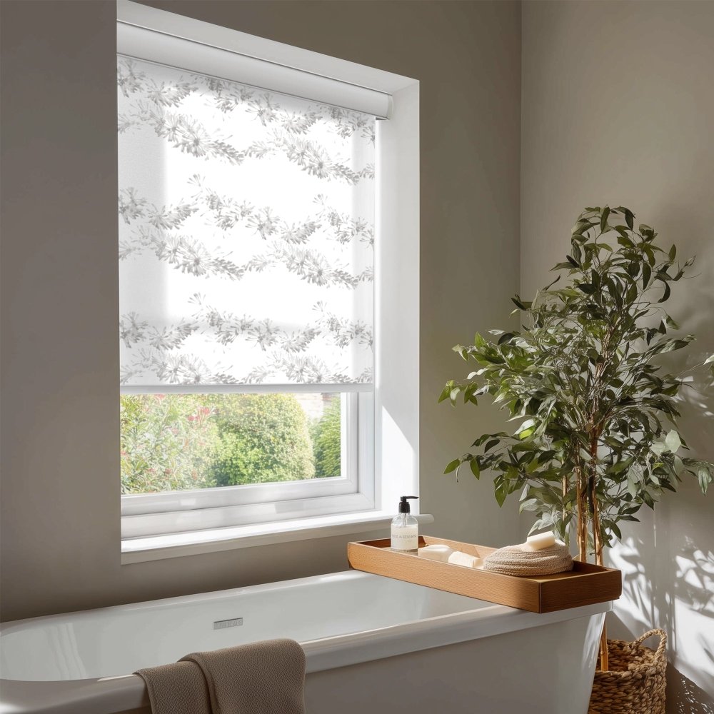 Pure Garland Print Semi - Blackout Roller Blinds - Deconovo US
