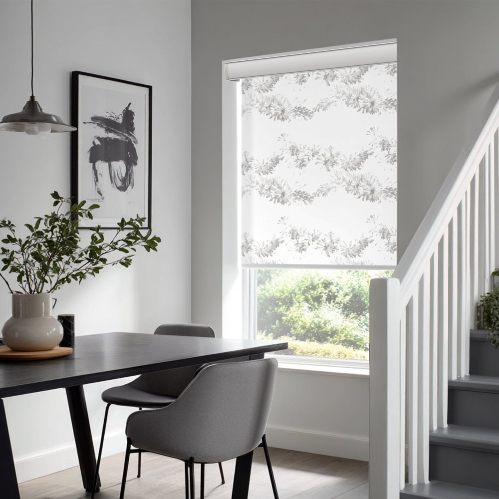 Pure Garland Print Semi - Blackout Roller Blinds - Deconovo US