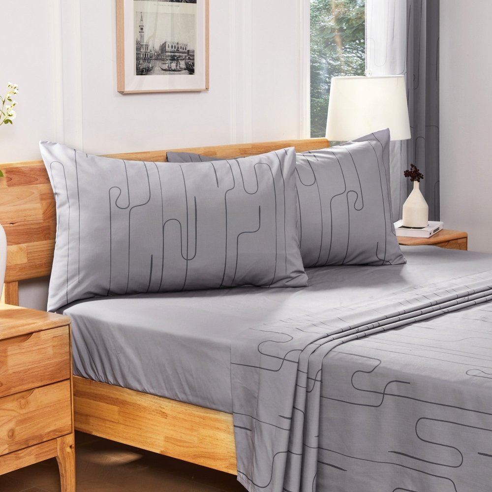 Pure Morning Haze Bedding Set - Deconovo US