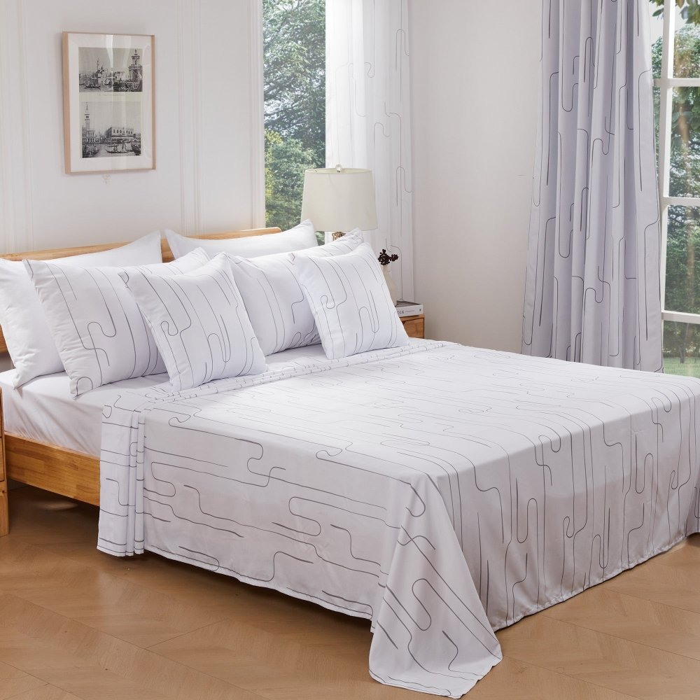 Pure Morning Haze Bedding Set - Deconovo US