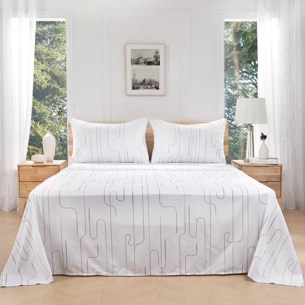 Pure Morning Haze Bedding Set - Deconovo US