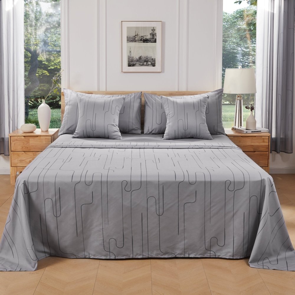 Pure Morning Haze Bedding Set - Deconovo US