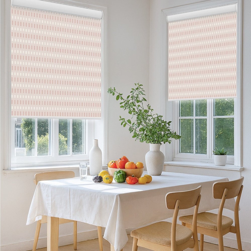Pure Solitude Print Full Blackout Roller Blinds - Deconovo US