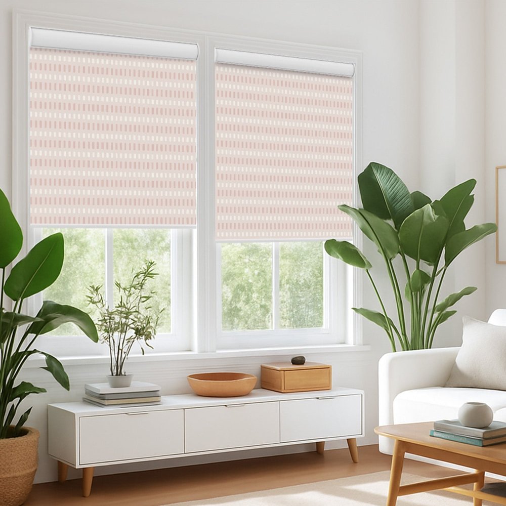 Pure Solitude Print Full Blackout Roller Blinds - Deconovo US