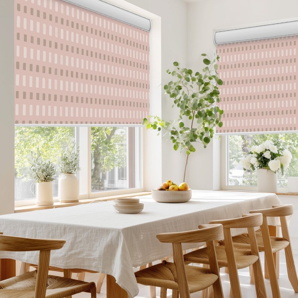 Pure Solitude Print Full Blackout Roller Blinds - Deconovo US