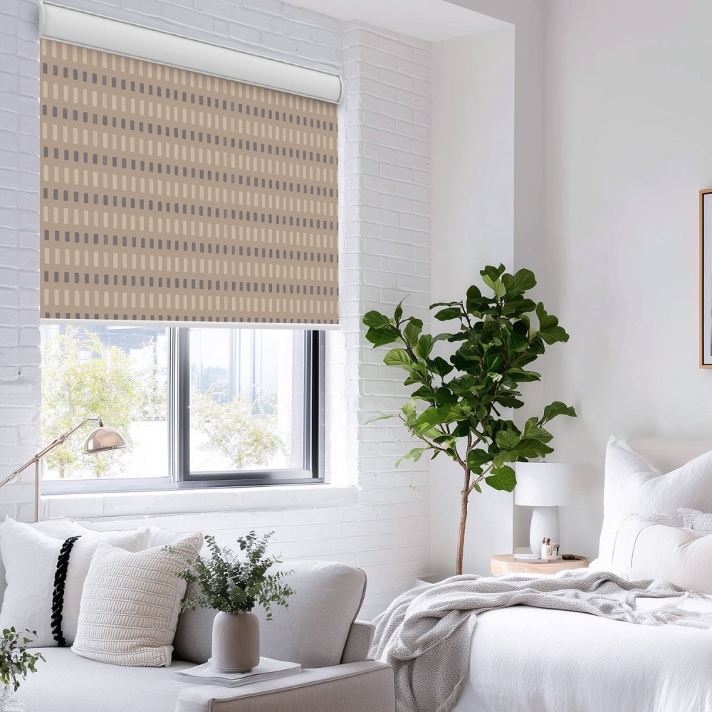 Pure Solitude Print Full Blackout Roller Blinds - Deconovo US