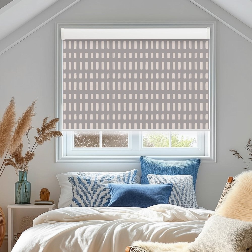Pure Solitude Print Full Blackout Roller Blinds - Deconovo US