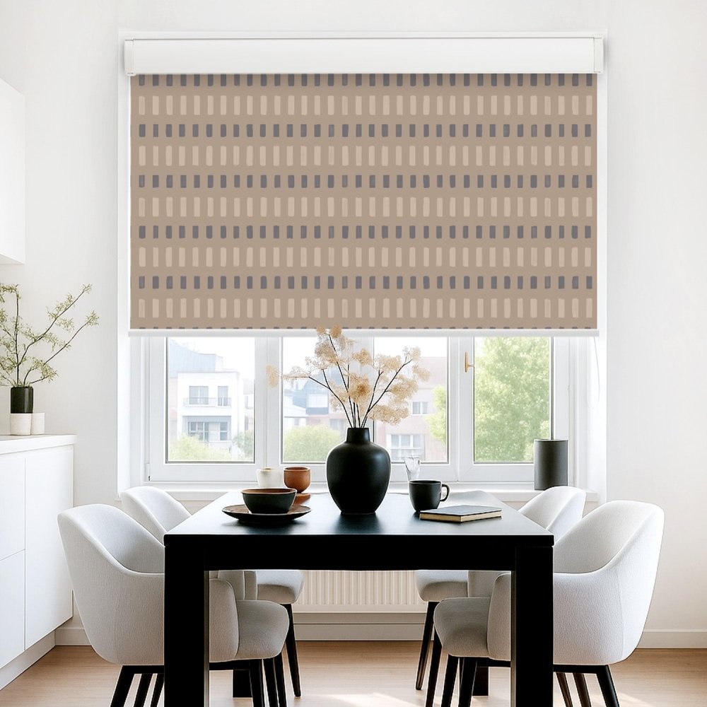 Pure Solitude Print Full Blackout Roller Blinds - Deconovo US
