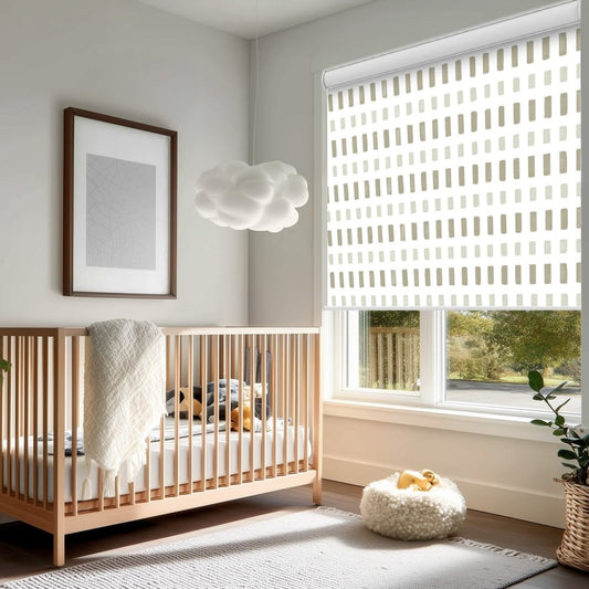 Pure Solitude Print Full Blackout Roller Blinds - Deconovo US